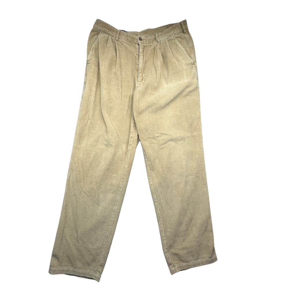 Vintage Pendleton Corduroy Khaki Chino Pants Mens 36x32 Beige Baggy Loose Fit